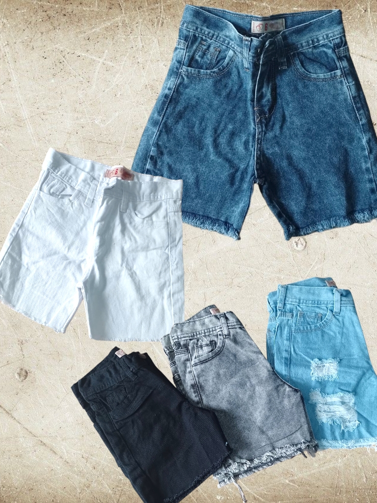 Bermuda Nene Jeans MOM T6 a T16 Modelos varios Talle real