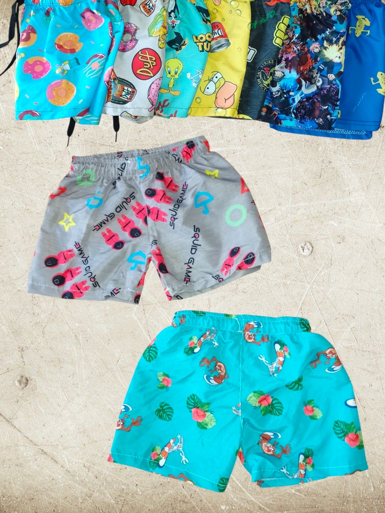 Malla Nene Playero Estampado con suspensor T4 a T16